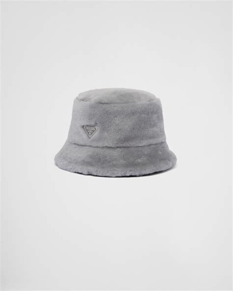 prada bucket hat grey|prada mütze.